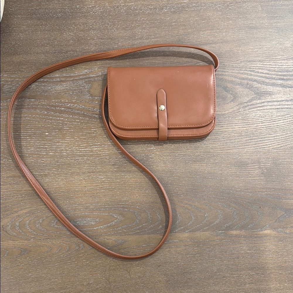 Brown Leather Crossbody Bag